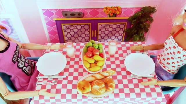 Barbie House Morning Routine Rapunzel Bedroom Bathroom دمية باربي البيت Barbie Casa Rotina