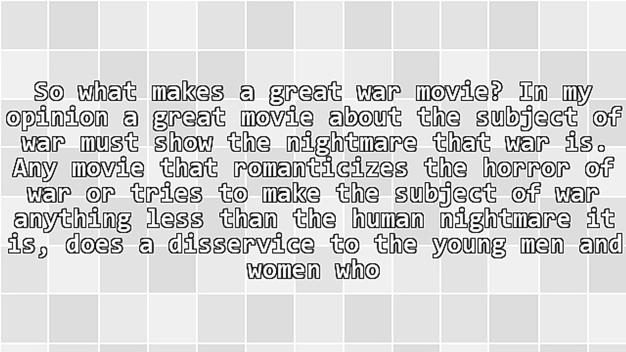Great War Movies