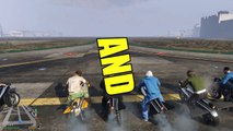 GTA 5 Online Funny Moments Flying Rocket Bike Race!