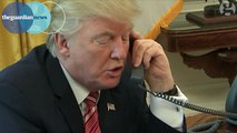 Trump, on the phone to Irish PM, tells reporter she has a 'nice smile on her face'