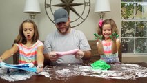 How to make SLIME without a bowl CHALLENGE! DIY Fluffy SLIME How To
