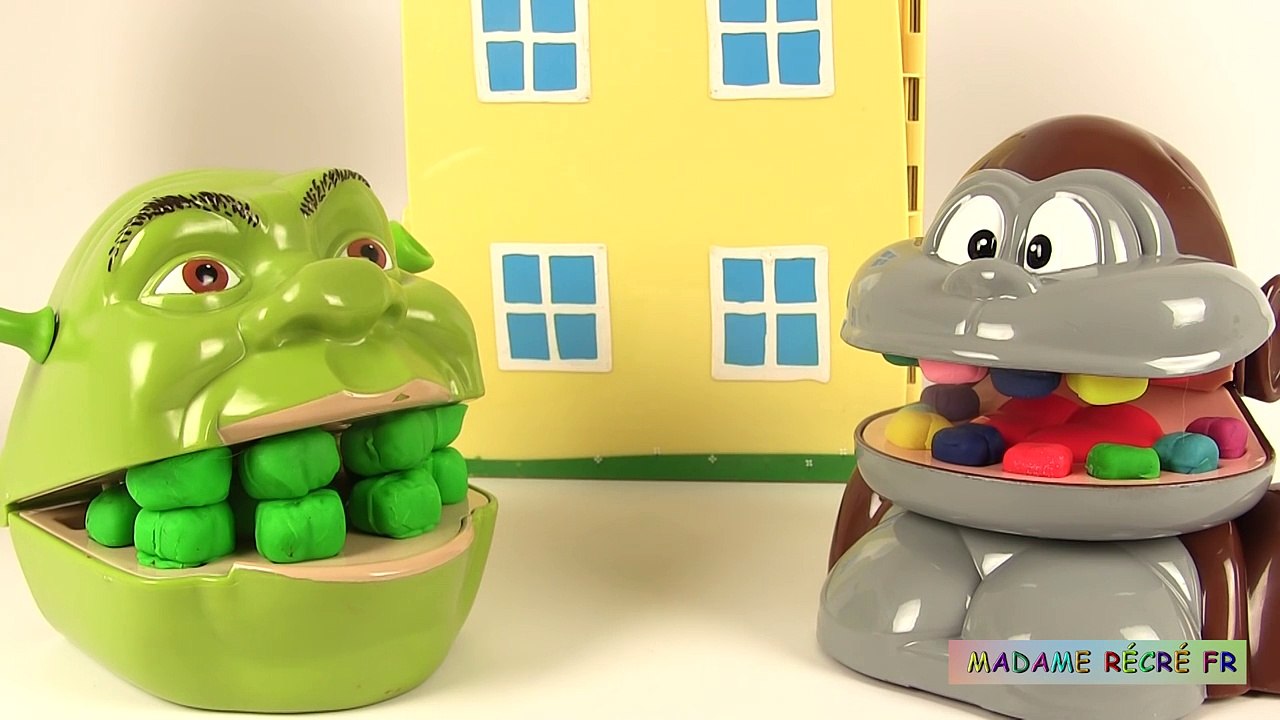 Shrek et le singe Chien Méchant Jeu Nonos de Société Croc Dog - 動画  Dailymotion