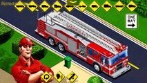 Y coche emergencia fuego aprendizaje nombres Policía rescate sonidos camión vehículos |