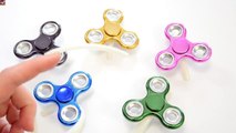 Learn Colors Fidget Spie Nail Art 5 Colours Teach Fidget Spin