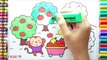 Learning How to Drawing Monkeys Picking Fruit Colorful for Children - Coloring Pages Videos For Kids