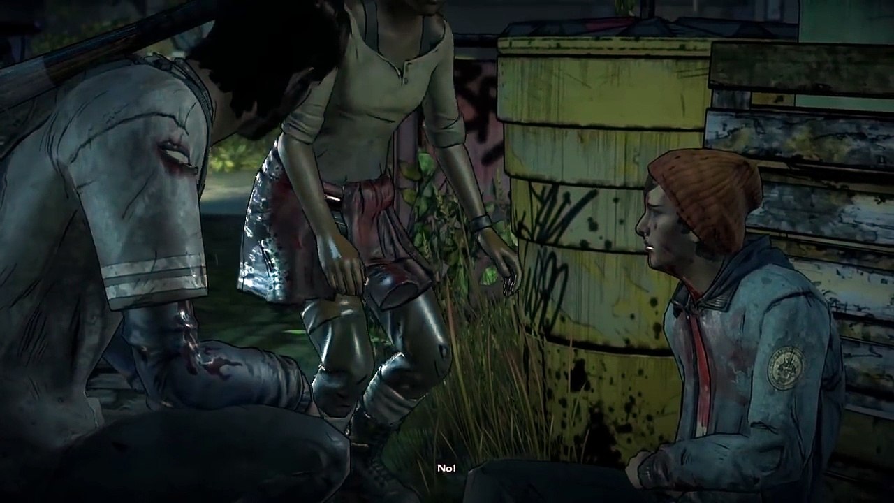 Gabentine Clem Kisses Gabe The Walking Dead Season 3 Episode 5