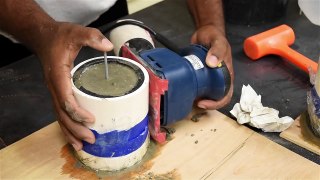 DIY Concrete Lamp   LED String Lights