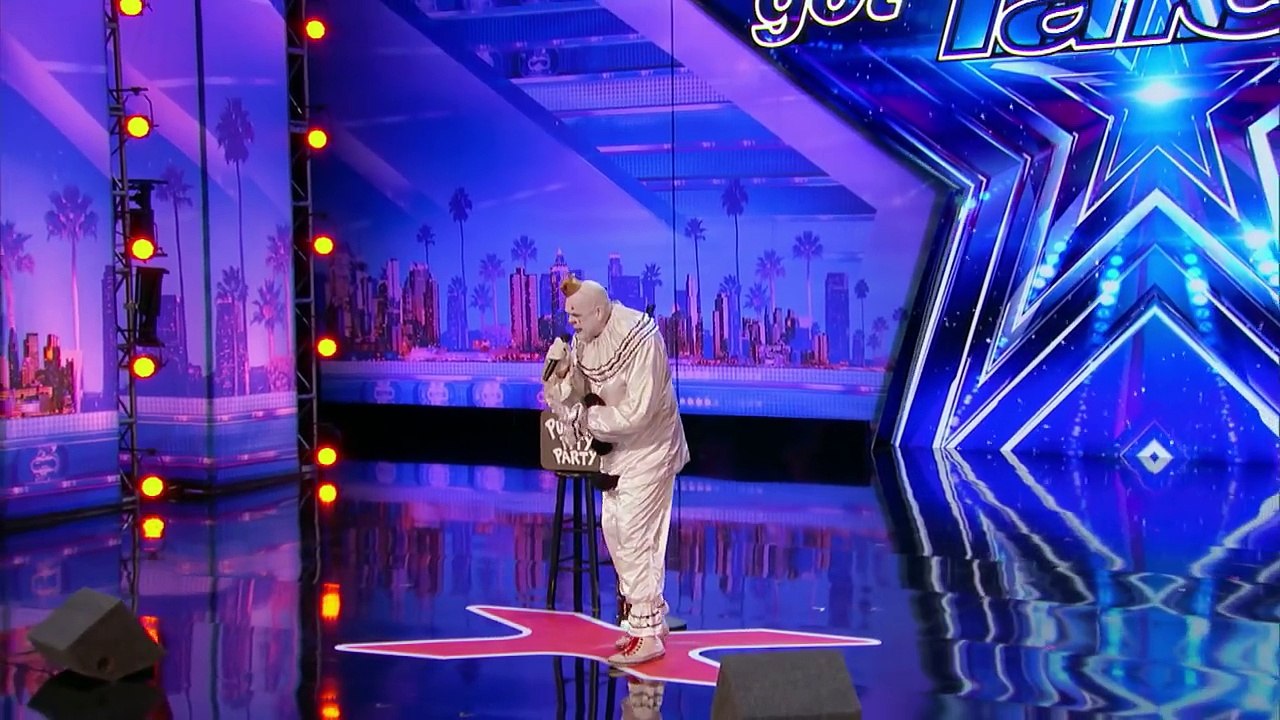 Puddles Pity Party: Sad Clown Stuns Crowd with Sias Chandelier Americas Got Talent 2017