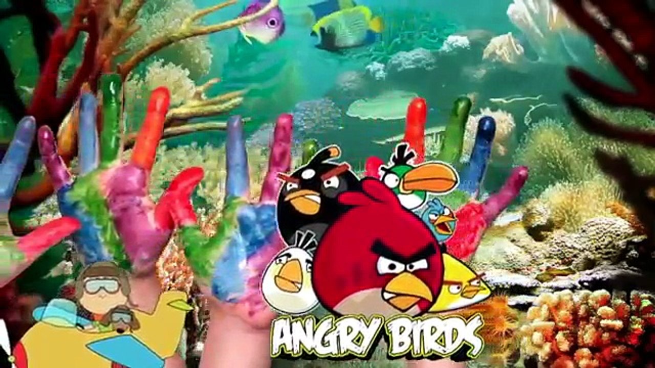 En colère des oiseaux la famille doigt dans garderie rimes chanson Transformer shiva ANTV