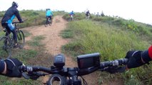 GoPro, Hero 2, filmagens, trilhas, XCO, Parque vale do Itaim, Taubaté,  ângulo de 170 graus, nas descidas single track, rock garden, escada de madeira