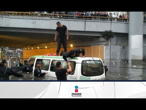 IMPRESIONANTES imágenes de la inundación en la Ciudad de México | Noticias con Ciro Gómez Leyva