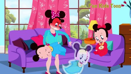 Mickey Mouse Babies Pretend to die Funny Pranks! Lear Color with Finger Family Song Nurser