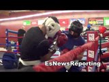 egis and eddie sparring in oxnard EsNews Boxing