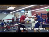 good sparring at the robert garcia boxing acadmey in oxnard EsNews Boxing
