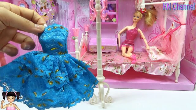 KHÁM PHÁ BÊN TRONG NGÔI NHÀ TRONG MƠ CỦA BÚP BÊ BARBIE | BARBIE BEDROOM HOUSE