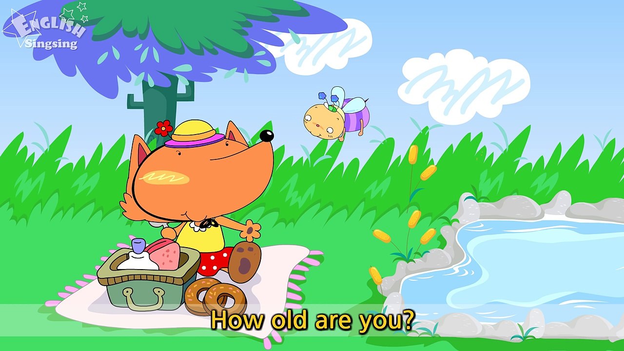 Lesson 1_(A)How old are you? - How old - Age - Cartoon Story - English Education - for kid
