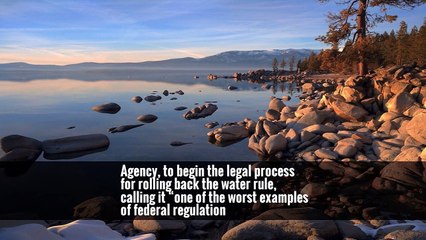 E.P.A. Moves to Rescind Contested Water Pollution Regulation