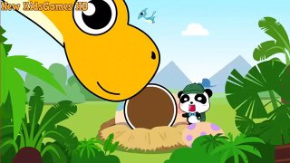 Baby Panda Explore Jurassic World - Learn About Dinosaurs - What Do Dinosaurs Eat  , Baby