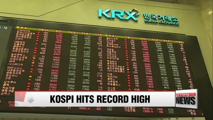 Korean stocks hit all time high, surpassing 2,400 mark