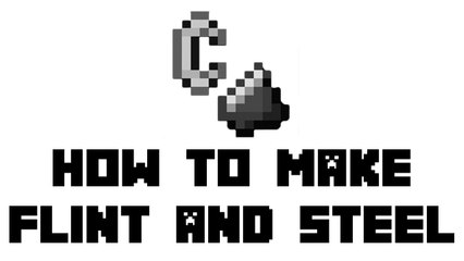 Minecraft Survival - How to Make Flint and Steel