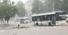 Downpour and Clogged Drains Cause Flooding in Streets of Ufa