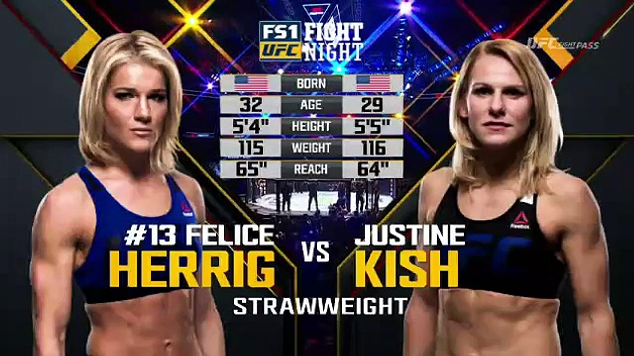 Justine Kish Fight UFC 02