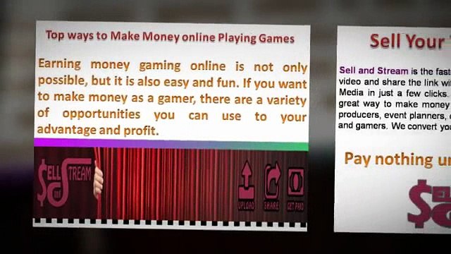 Top ways to Make Money online Playing Games