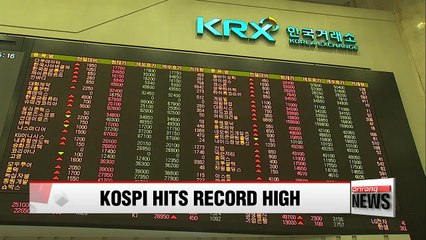 Korean stocks hit all time high, surpassing 2,400 mark