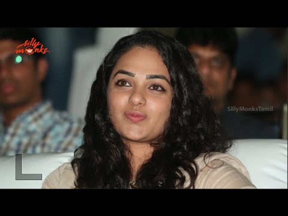 Cute Nithya Menen At Ok Bangaram Audio Success Meet