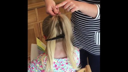 Cute Valentines Braided Heart Hairstyle by Two Little Girls Hairstyles