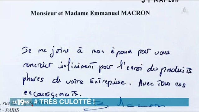 Brigitte Macron répond à ceux qui ont envoyé des sous-vête­ments à Emma­nuel Macron - Regardez