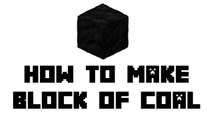 Minecraft Survival - How to Make Block of Coal