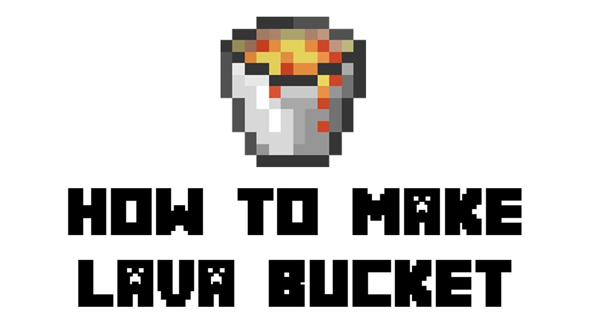 Minecraft Survival - How to Make Lava Bucket - video dailymotion