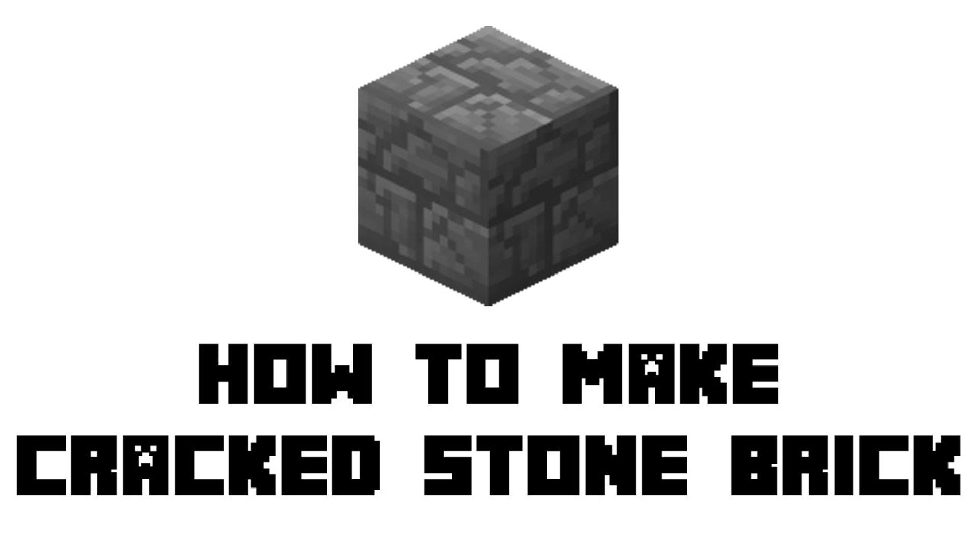 Minecraft Survival - How to Make Cracked Stone Brick