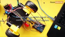 Arduino Tutorial 37  DC motor control and PWM signal with L298N H-bridge
