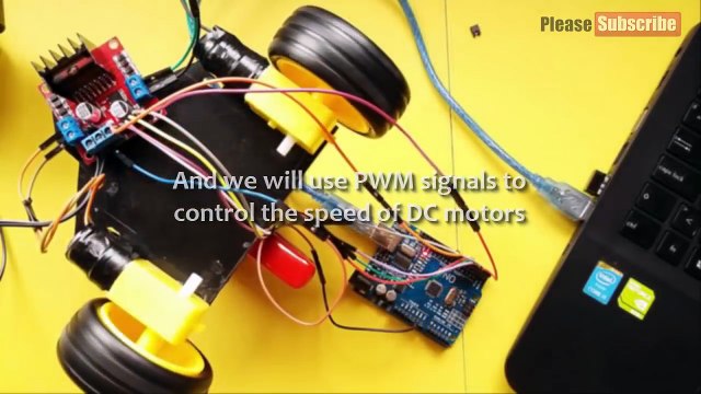 Arduino Tutorial 37 DC motor control and PWM signal with L298N H-bridge