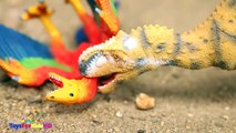 Videos de Dinosaurios para niños Yutyransdnus v_s Rajasaurus  Schleich Dinos