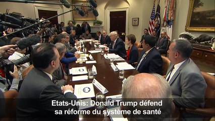 Donald Trump défend sa réforme du système de santé