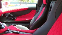 Lamborghini Aventador LP700-4 Start Up & Drive Amazing Custom Interior at Lamborghini Miami