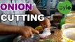 Fastest Onion Cutting || How To Cut Onion || Street Food || Street Byte