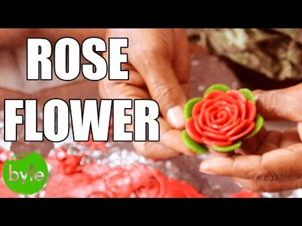 Rose Flower with Kova || Indian Art of making s...