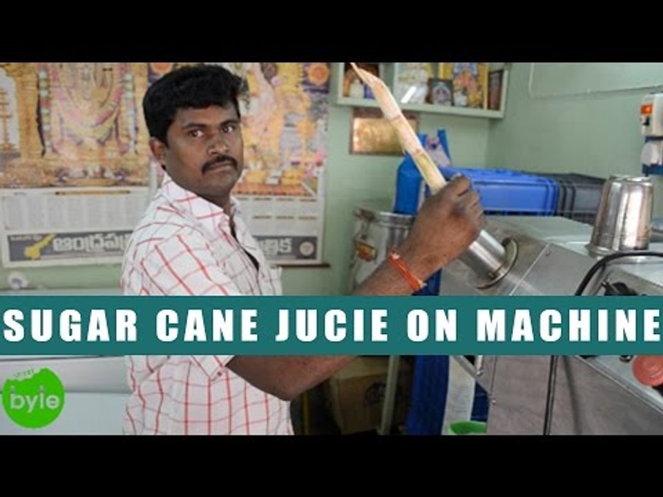 Hygienic Sugar Cane Jucie   | Indian Street Food | Vijayawada Street Food |