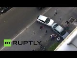 Dramatic footage: Paris police arrest suspect at gunpoint (RAW)