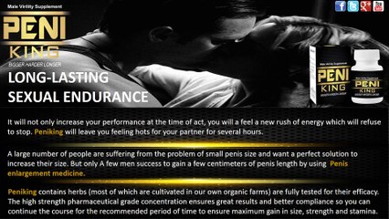 The Ultimate Solution of Increased Stamina | PENIKING