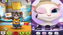 My Talking Angela Vs. My Talking Tom Gameplay for Children Great Makeover HD