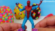 Play Doh Surprise Eggs Dippin Dots Spiderman Teletubbies Robocar Poli Disney Frozen 2017