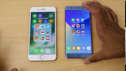 iPhone 7 Plus vs Galaxy Note 7 - SPEED Test