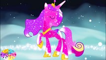 Livre coloration galaxie dans petit crinière mon poneys poney les princesses arc en ciel se transforme 6 MLP