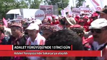 Adalet Yürüyüşü'nde Sakarya'ya ulaşıldı