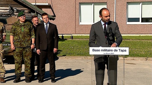 Rencontre avec les troupes Françaises sur la base de Tapa (Estonie)